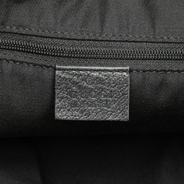 グッチ GGキャンバス アビー ハンドバッグ トートバッグ 130739 ブラック キャンバス レザー レディース GUCCI 【中古】