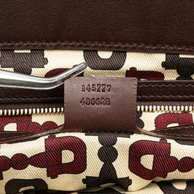 グッチ グッチシマ トートバッグ 145777 ブラウン レザー レディース