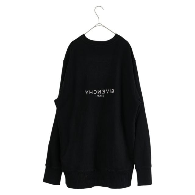ジバンシー ロゴ スウェットトレーナー サイズ:M ブラック コットン