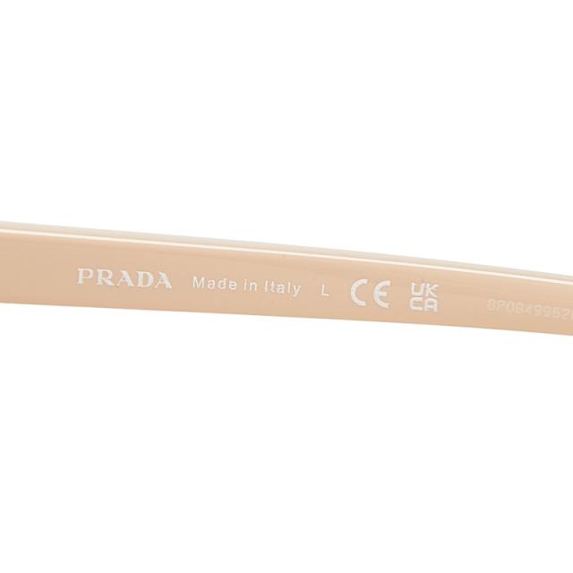 プラダ ロゴ サングラス SPR22Z ブラウン ベージュ プラスチック