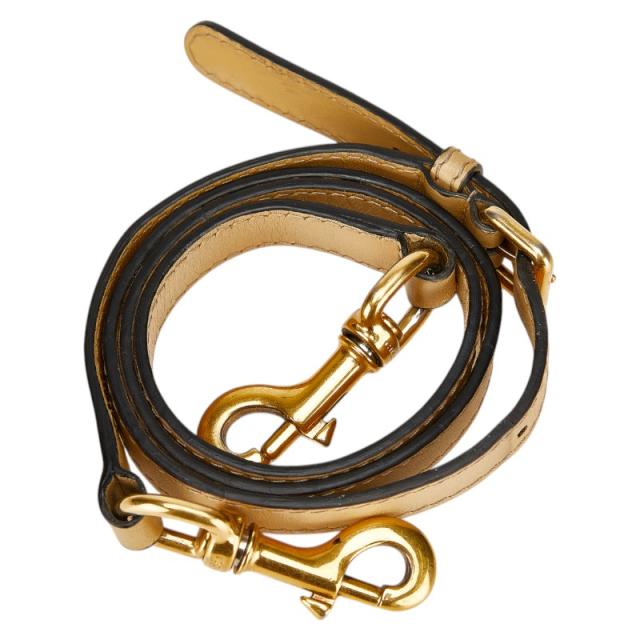 グッチ ショルダーストラップ ベージュ レザー レディース GUCCI 【中古】