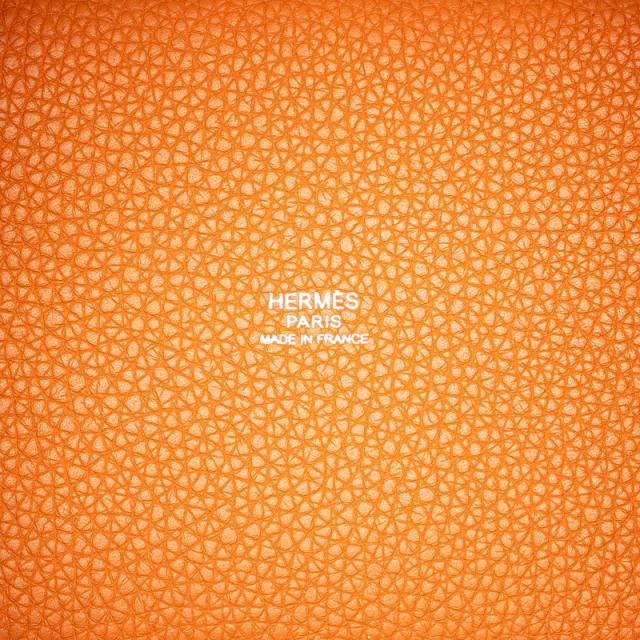 エルメス ピコタンPM ハンドバッグ ポティロン オレンジ トリヨンクレマンス レディース HERMES 【中古】_8