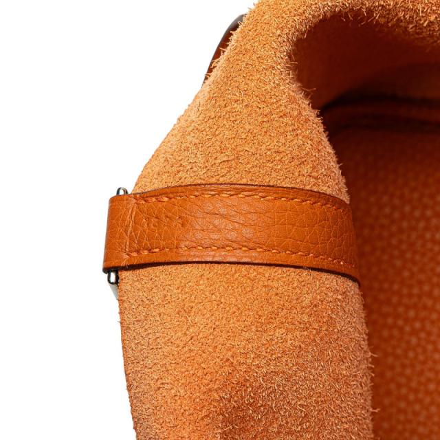 エルメス ピコタンPM ハンドバッグ ポティロン オレンジ トリヨンクレマンス レディース HERMES 【中古】_9