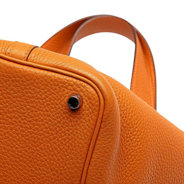エルメス ピコタンPM ハンドバッグ ポティロン オレンジ トリヨンクレマンス レディース HERMES 【中古】_4