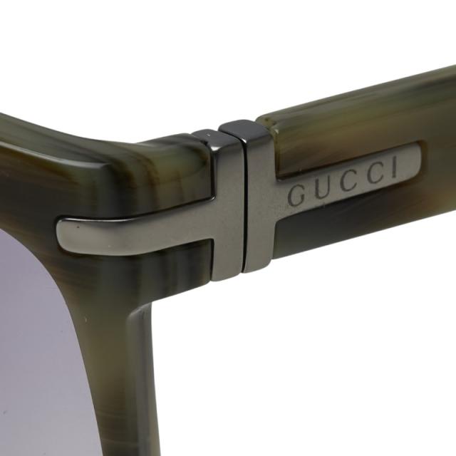 グッチ サングラス GG1028 カーキグリーン ブラウン プラスチック メンズ GUCCI 【中古】 グッチ サングラス GG1028 カーキグリーン ブラウン プラスチック