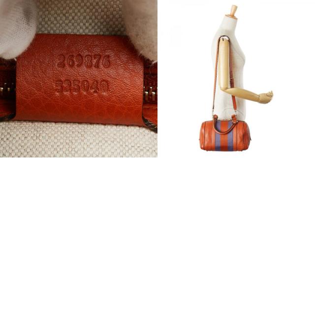 グッチ シェリーライン ミニボストンバッグ ショルダーバッグ 2WAY