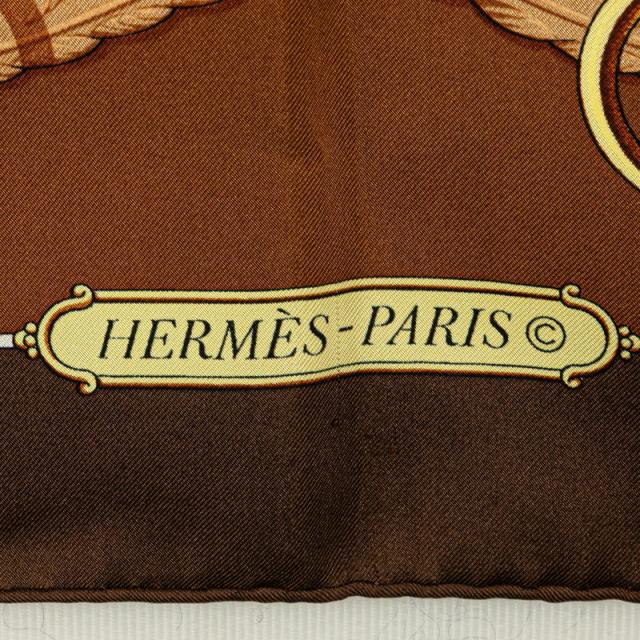 エルメス カレ90 Lift Profile リフトプロフィール スカーフ ブラウン