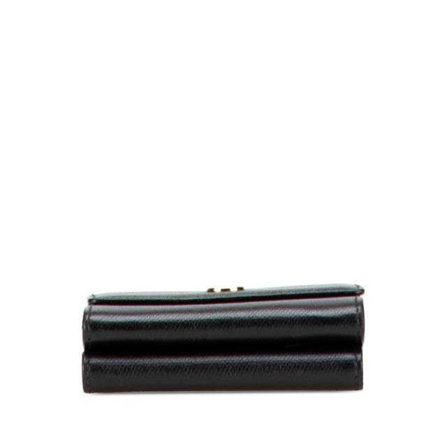 シャネル ココボタン 三つ折り財布 ブラック レザー レディース CHANEL 【中古】_2