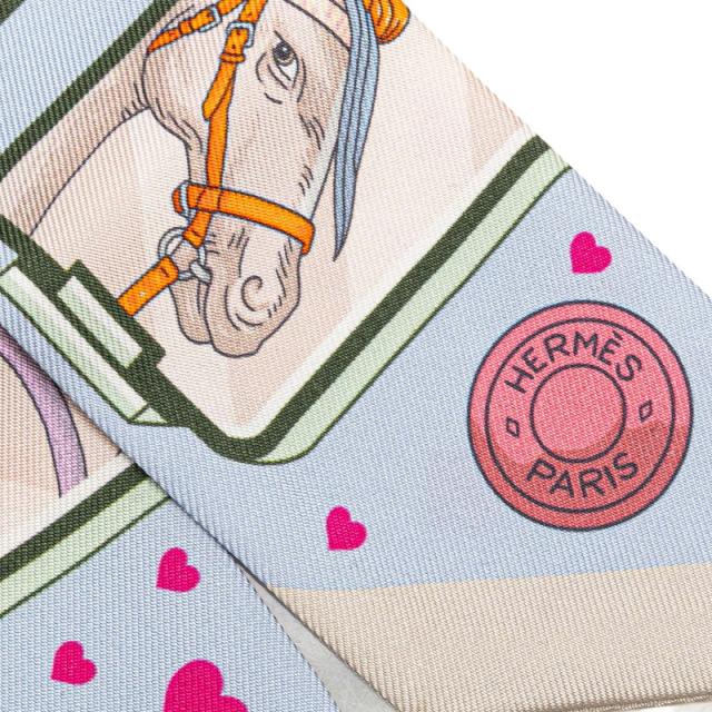 エルメス ツイリー エルメスストーリー スカーフ 人気柄 ホワイト