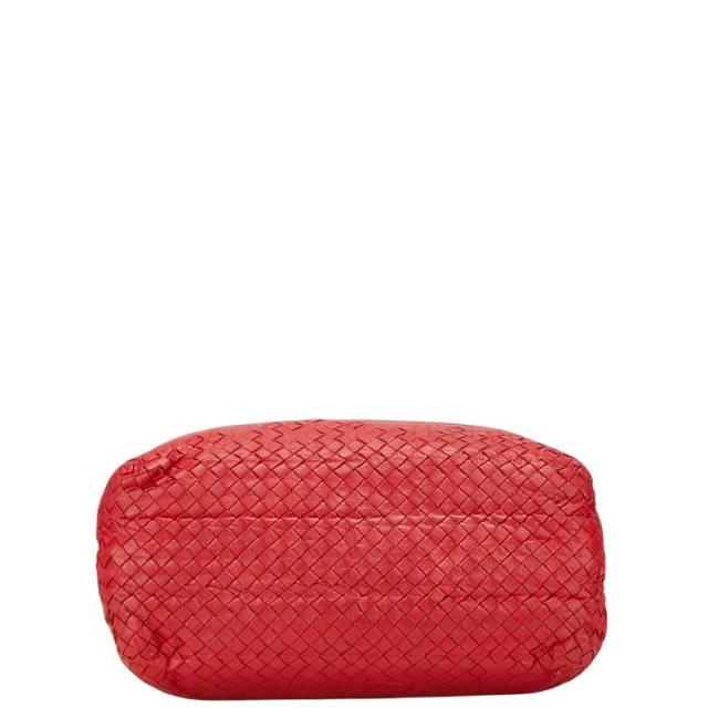 ボッテガヴェネタ イントレチャート ハンドバッグ トートバッグ レッド レザー レディース BOTTEGAVENETA 【中古】_2