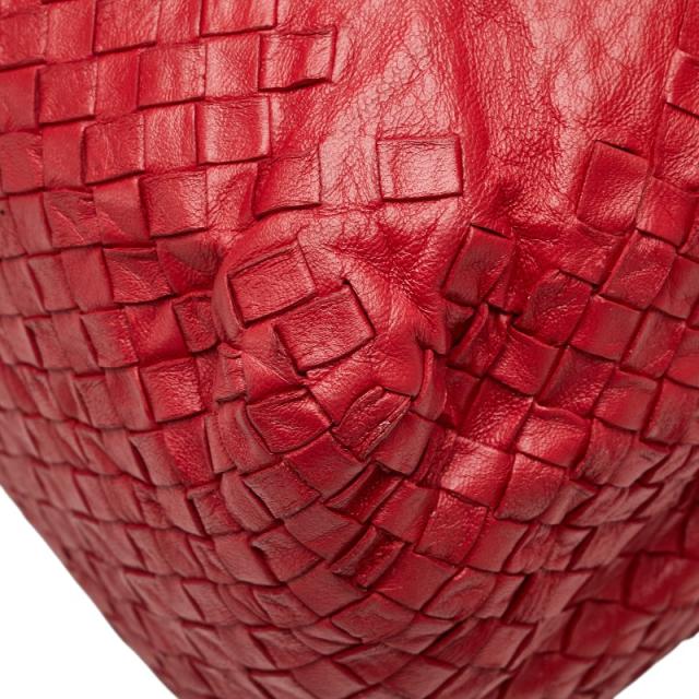 ボッテガヴェネタ イントレチャート ハンドバッグ トートバッグ レッド レザー レディース BOTTEGAVENETA 【中古】_5