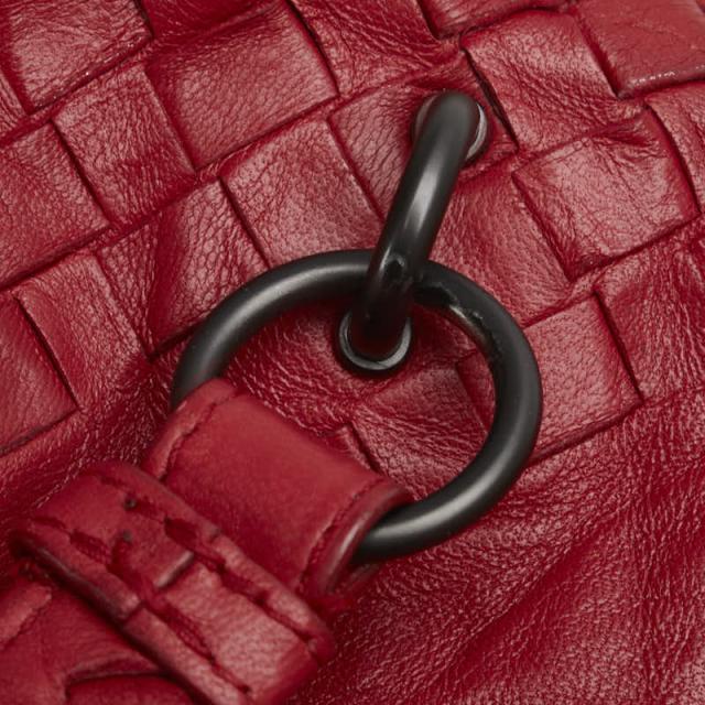 ボッテガヴェネタ イントレチャート ハンドバッグ トートバッグ レッド レザー レディース BOTTEGAVENETA 【中古】_7