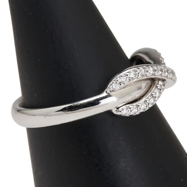 【新品仕上】ティファニー インフィニティ リング WG ダイヤ　13号 新品仕上】ティファニー インフィニティ リング WG ダイヤ 13号