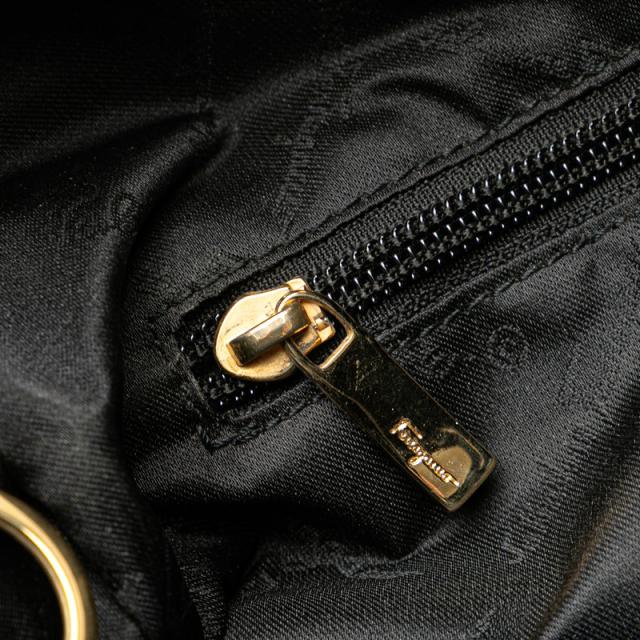 サルヴァトーレフェラガモ ショルダーバッグ トートバッグ AU-21 1896 ブラック レザー ナイロンキャンバス Salvatore Ferragamo【中古】 サルヴァトーレフェラガモ ショルダーバッグ トートバッグ AU-21 1896