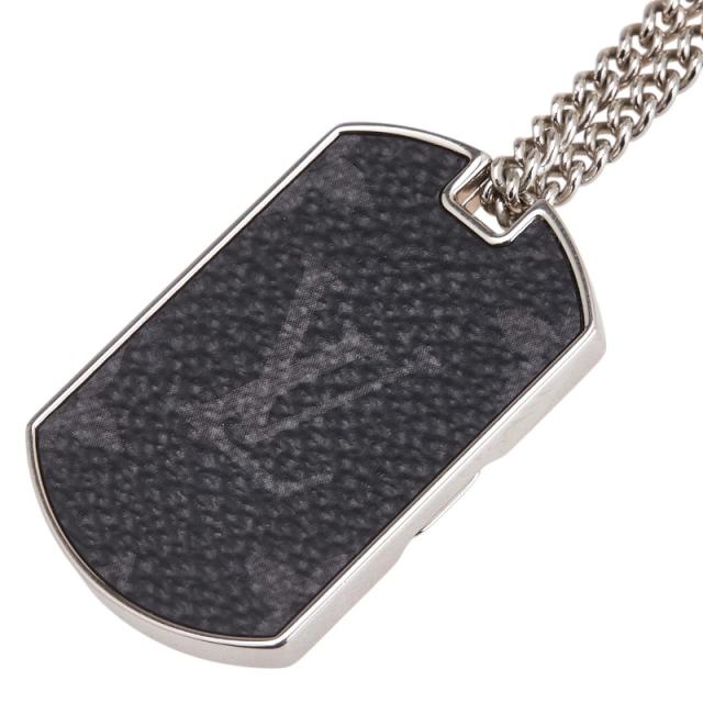 美品 ルイヴィトン コリエ プラーク モノグラム エクリプス ネックレス LOUIS VUITTON ルイ ヴィトン モノグラム エクリプス コリエ