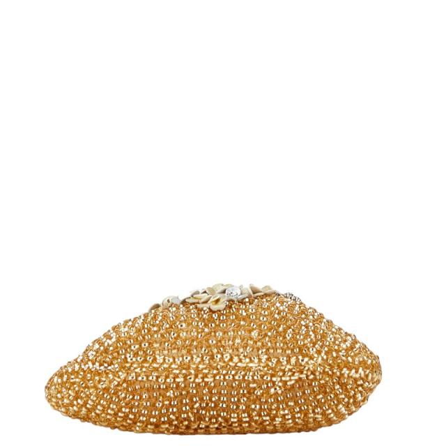 アンテプリマ ワイヤーバッグ ハート ハンドバッグ ブラウン ゴールド