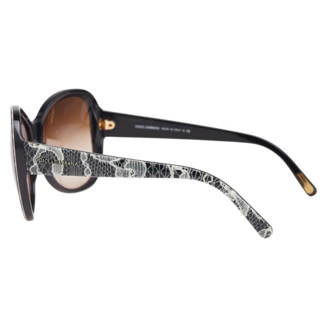 ドルチェアンドガッバーナ レオパード サングラス グラデーションレンズ DG4132 1995/13 ブラック プラスチック DOLCE&GABBANA 【中古】_1