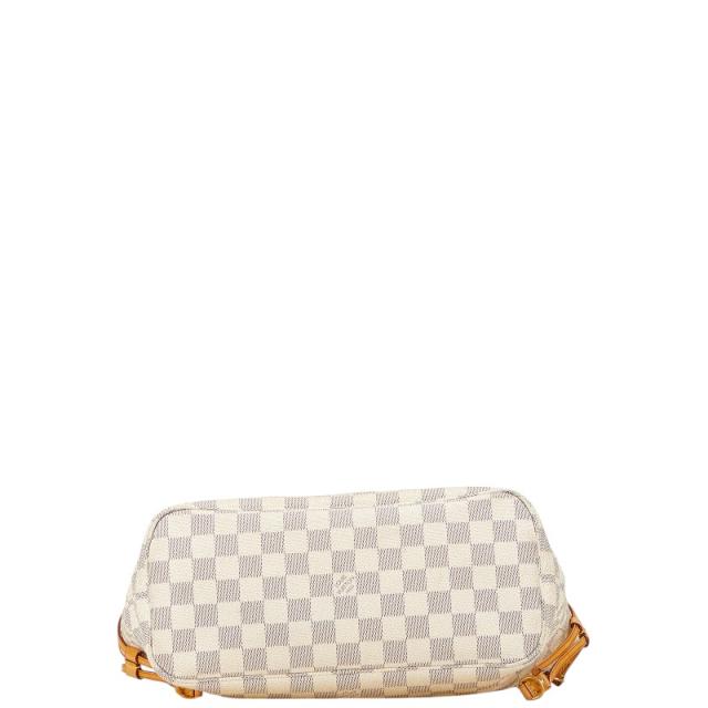 ルイ ヴィトン ダミエ アズール ネヴァーフルPM トートバッグ N51110 ホワイト PVC レザー レディース LOUIS VUITTON 【中古】_2
