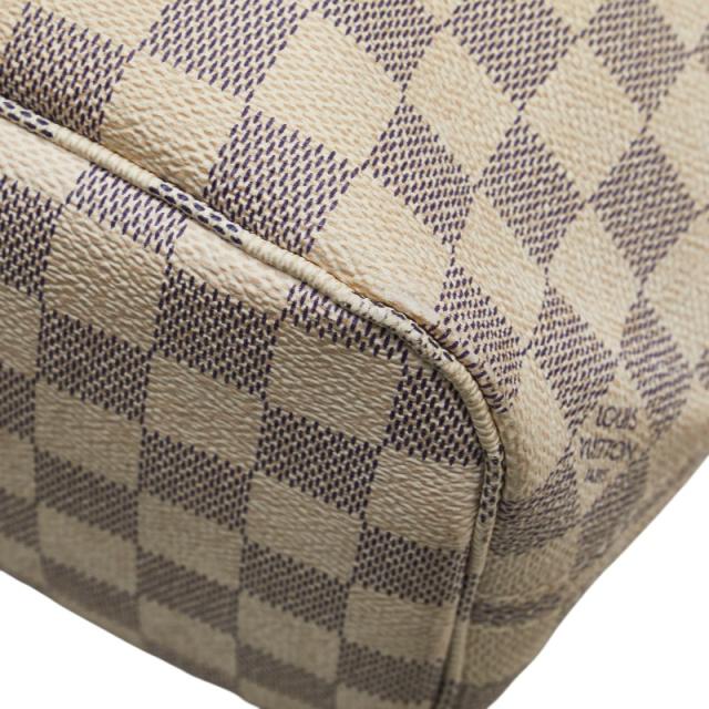 ルイ ヴィトン ダミエ アズール ネヴァーフルPM トートバッグ N51110 ホワイト PVC レザー レディース LOUIS VUITTON 【中古】_4