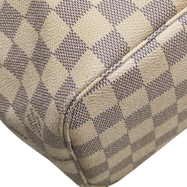 ルイ ヴィトン ダミエ アズール ネヴァーフルPM トートバッグ N51110 ホワイト PVC レザー レディース LOUIS VUITTON 【中古】_6
