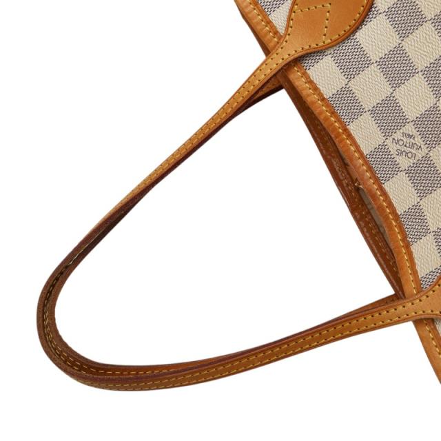 ルイ ヴィトン ダミエ アズール ネヴァーフルPM トートバッグ N51110 ホワイト PVC レザー レディース LOUIS VUITTON 【中古】_7