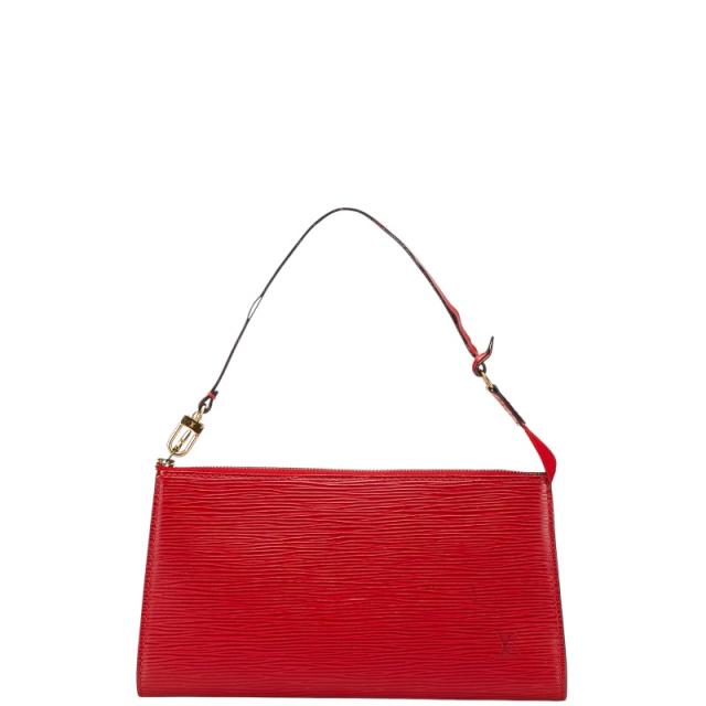 ルイ ヴィトン エピ ポシェット アクセソワール アクセサリーポーチ ハンドバッグ M52947 カスティリアンレッド LOUIS VUITTON 【中古】