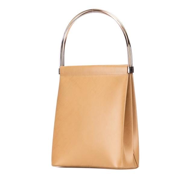 カルティエ トリニティ ハンドバッグ ベージュ レザー レディース