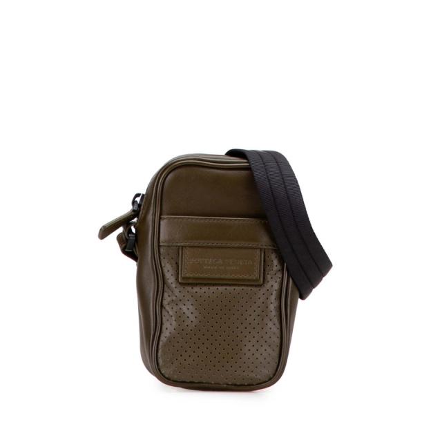 ボッテガヴェネタ レッジェーロ 斜め掛け ショルダーバッグ カーキ グリーン レザー レディース BOTTEGAVENETA 【中古】