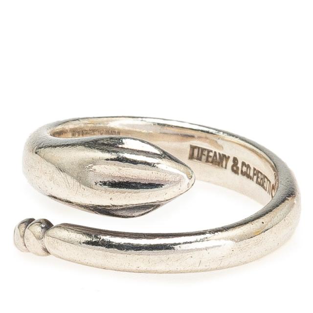 ティファニー　エルサペレッティ　スネーク　リング　SV925 9号 エルサ・ペレッティ™ スネーク リング ダイヤモンド プラチナ