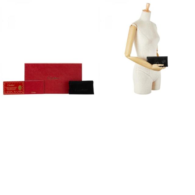 カルティエ ハッピーバースデー ブラックエナメル長財布 美品 カルティエ 長財布 ハッピーバースデイライン 黒 ブラック