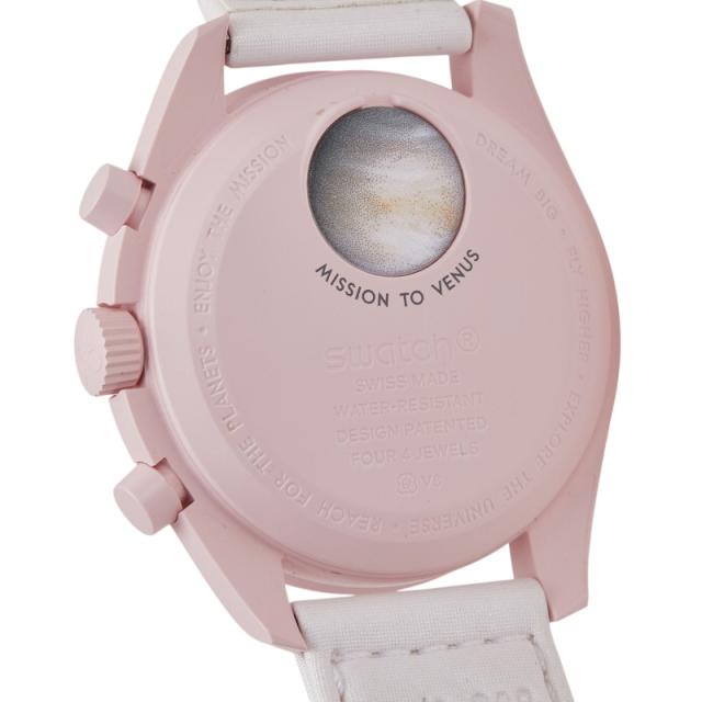 オメガ × スウォッチ スピードマスター ムーンスウォッチ MISSION TO VENUS 腕時計 SO33P100 クオーツ ベージュ OMEGA Swatch【中古】_2