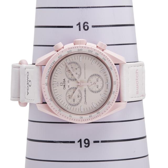 オメガ × スウォッチ スピードマスター ムーンスウォッチ MISSION TO VENUS 腕時計 SO33P100 クオーツ ベージュ OMEGA Swatch【中古】_6