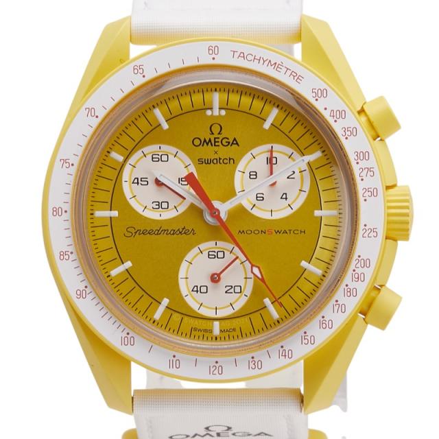 オメガ × スウォッチ スピードマスター ムーンスウォッチ MISSION TO THE SUN 腕時計 SO33J100 クオーツ OMEGA SWATCH メンズ【中古】