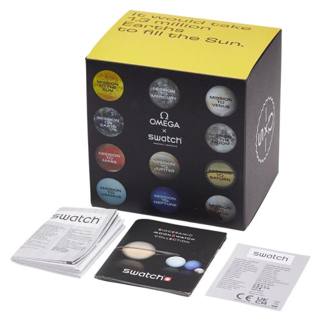 オメガ × スウォッチ スピードマスター ムーンスウォッチ MISSION TO THE SUN 腕時計 SO33J100 クオーツ OMEGA SWATCH メンズ【中古】_5