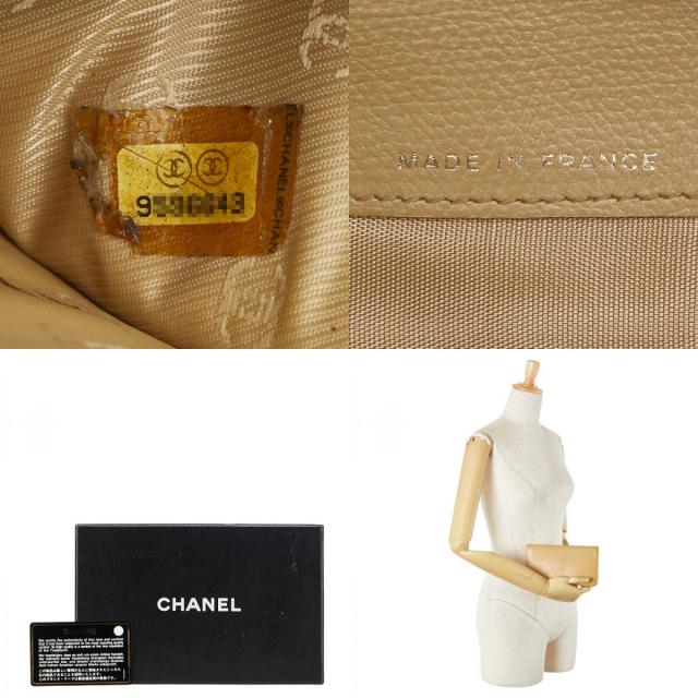 シャネル ココボタン 長財布 イエロー レザー レディース CHANEL