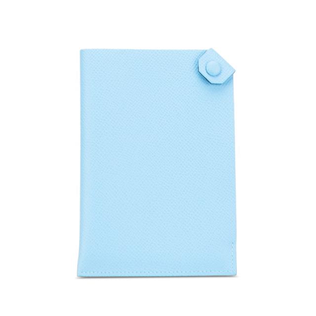 エルメス タルマックPM パスポートケース ブルーデュノール ヴォーエプソン レディース HERMES 【中古】