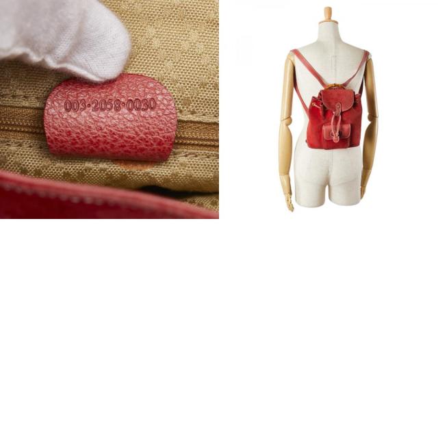 グッチ バンブー リュック バックパック 003 2058 0030 レッド