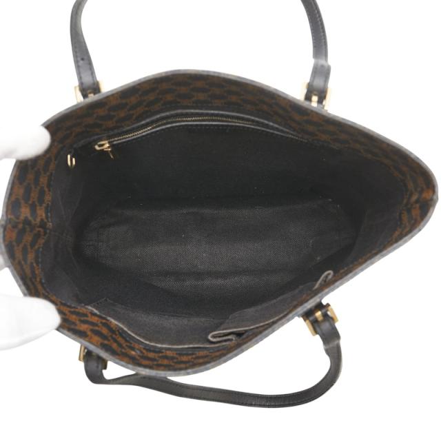 セリーヌ マカダム ハンドバッグ ブラック PVC レザー レディース CELINE 【中古】_8