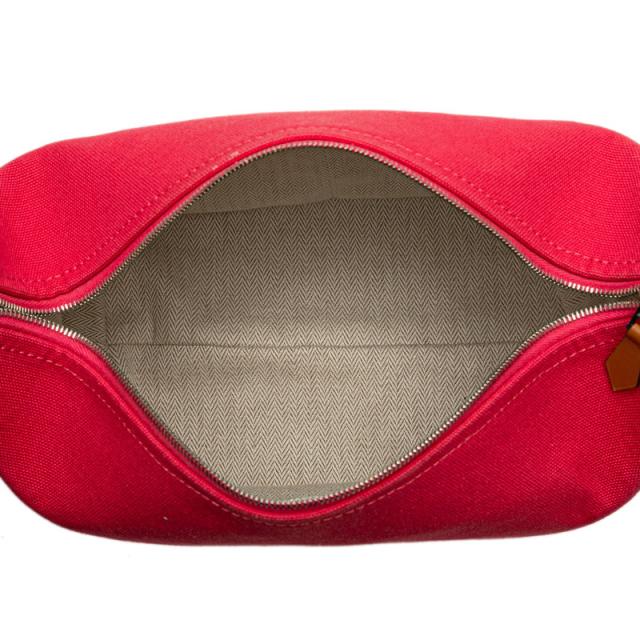 エルメス ブリッドアブラックPM ハンドバッグ ハイビスカス ピンク