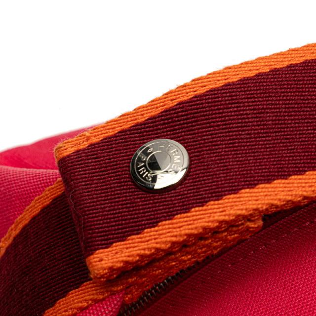 エルメス ブリッドアブラックPM ハンドバッグ ハイビスカス ピンク