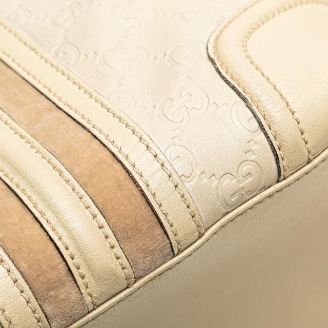 グッチ グッチシマ ハンドバッグ ドクターズバッグ 146002 ベージュ レザー レディース GUCCI 【中古】_4