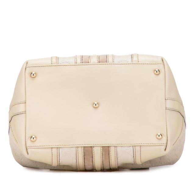 グッチ グッチシマ ハンドバッグ ドクターズバッグ 146002 ベージュ レザー レディース GUCCI 【中古】_2