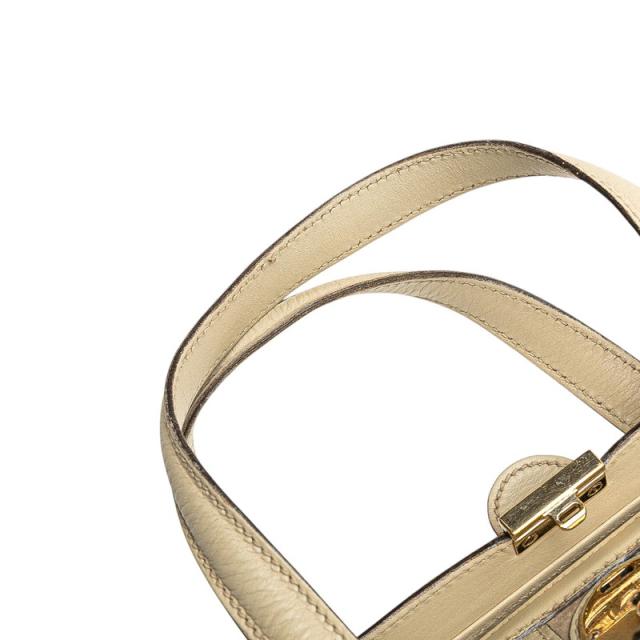 グッチ グッチシマ ハンドバッグ ドクターズバッグ 146002 ベージュ レザー レディース GUCCI 【中古】_3