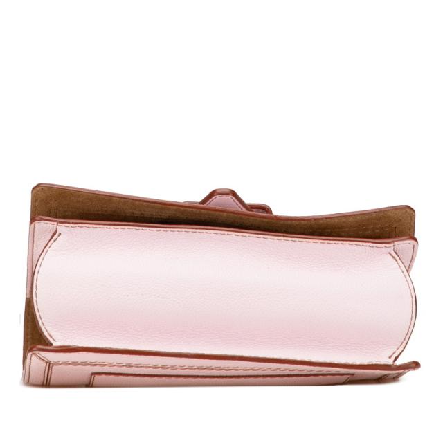 ロエベ バルセロナ ショルダーバッグ ピンク ブラウン レザー レディース LOEWE 【中古】_2