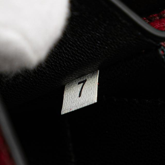 プラダ チェーン ショルダーバッグ B5105C レッド レザー レディース