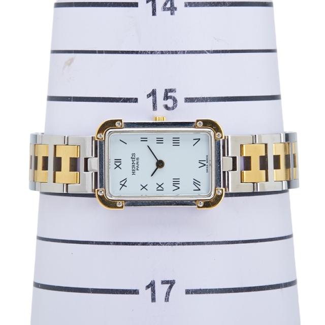 エルメス クロアジュール 腕時計 CR1.220 クオーツ ホワイト文字盤