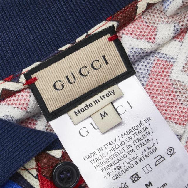 グッチ GGジオメトリック ドッグウェア ペット用 695744 レッド マルチカラー コットン ユニセックス GUCCI 【中古】