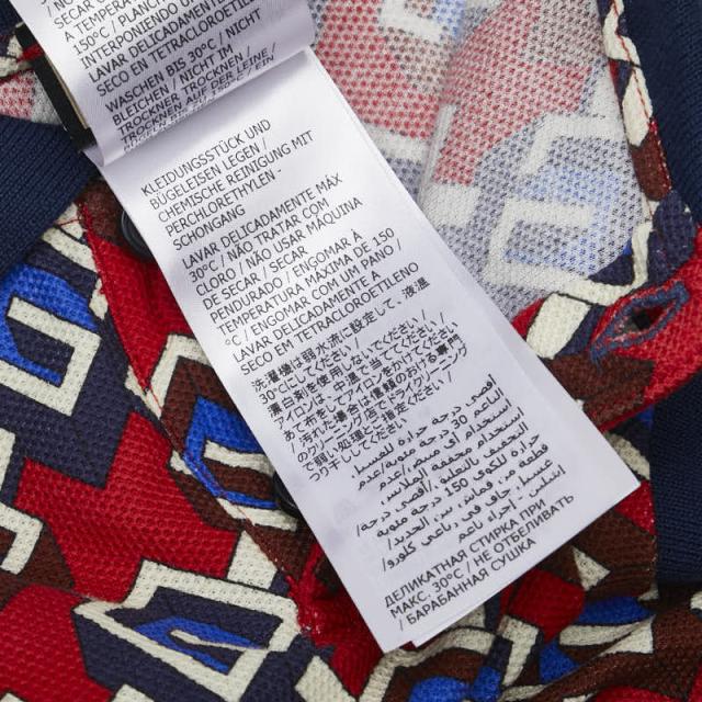 グッチ GGジオメトリック ドッグウェア ペット用 695744 レッド マルチカラー コットン ユニセックス GUCCI 【中古】