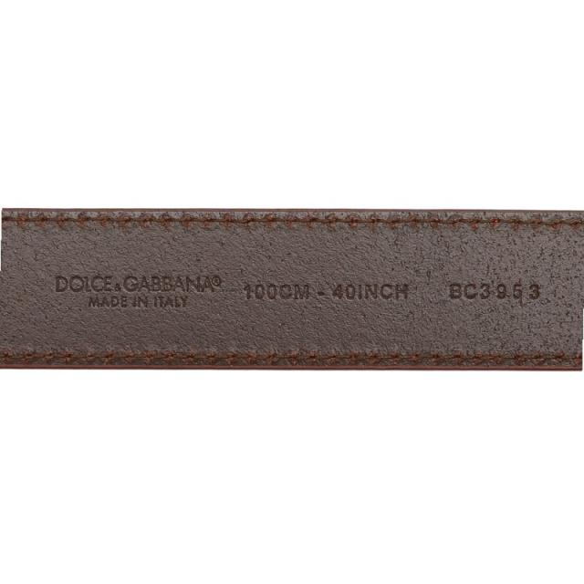 ドルチェアンドガッバーナ ベルト 100.40 BC3953 オレンジ レザー