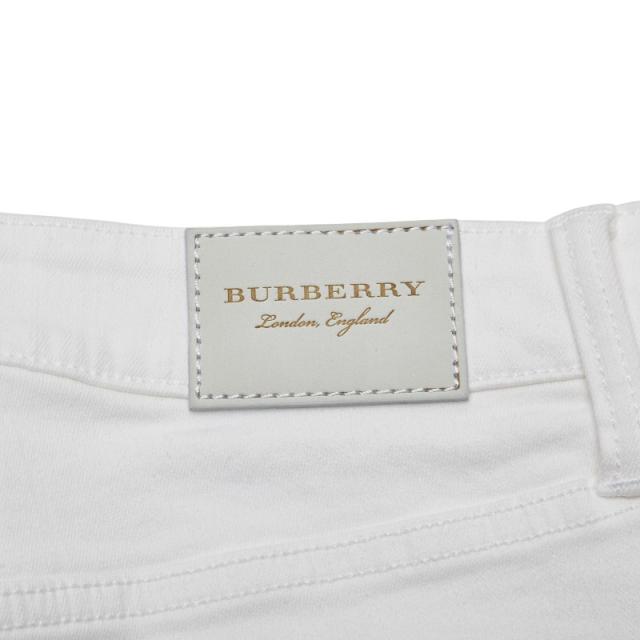 バーバリー ショートパンツ ローライズ サイズ：W26 ホワイト コットン